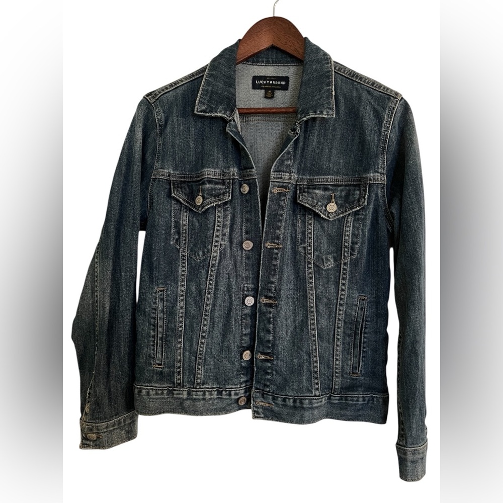 Lucky Brand Blue Denim Jean Jacket, Size M - Picture 1 of 12